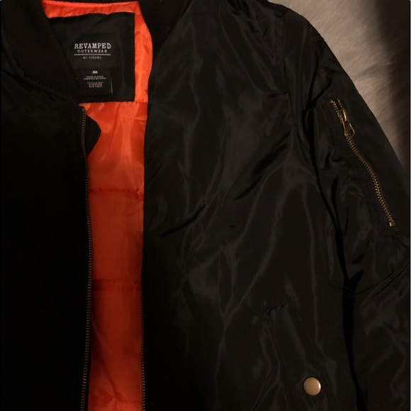 Black Bomber Jacket - Picture 2 of 3